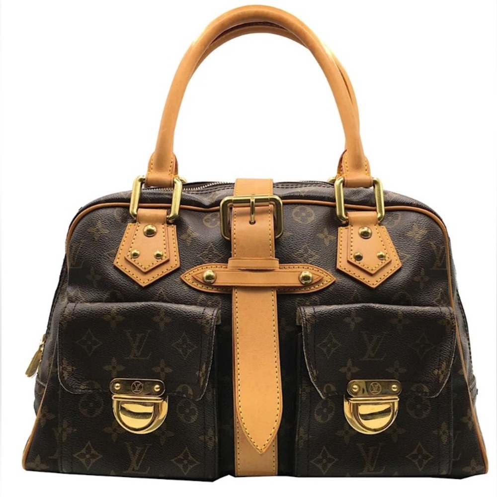 AUTHENTICATED Louis Vuitton Monogram Manhattan GM Hand Bag